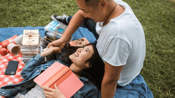 Indonesian couple having fun