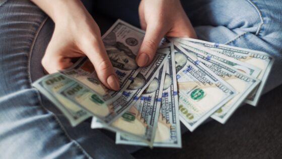 Holding money