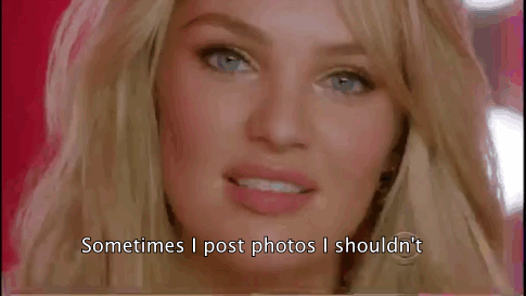 Woman choosing photos