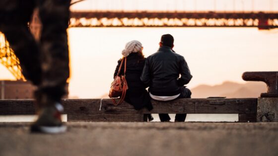 Couple in a date