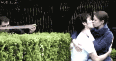 Man against public display of affection
