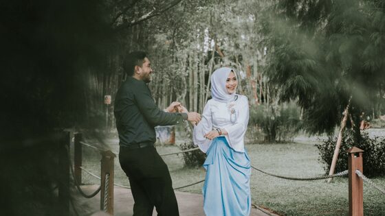 A happy indonesian couple