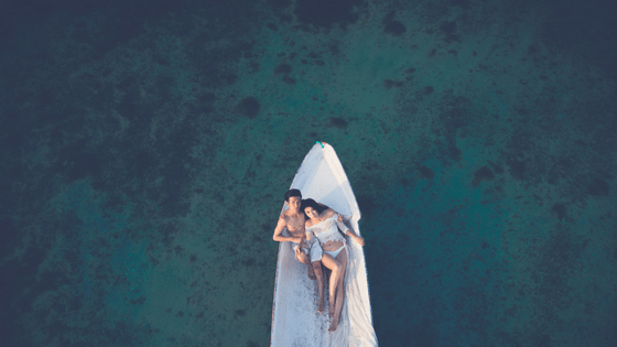 a couple on a boat