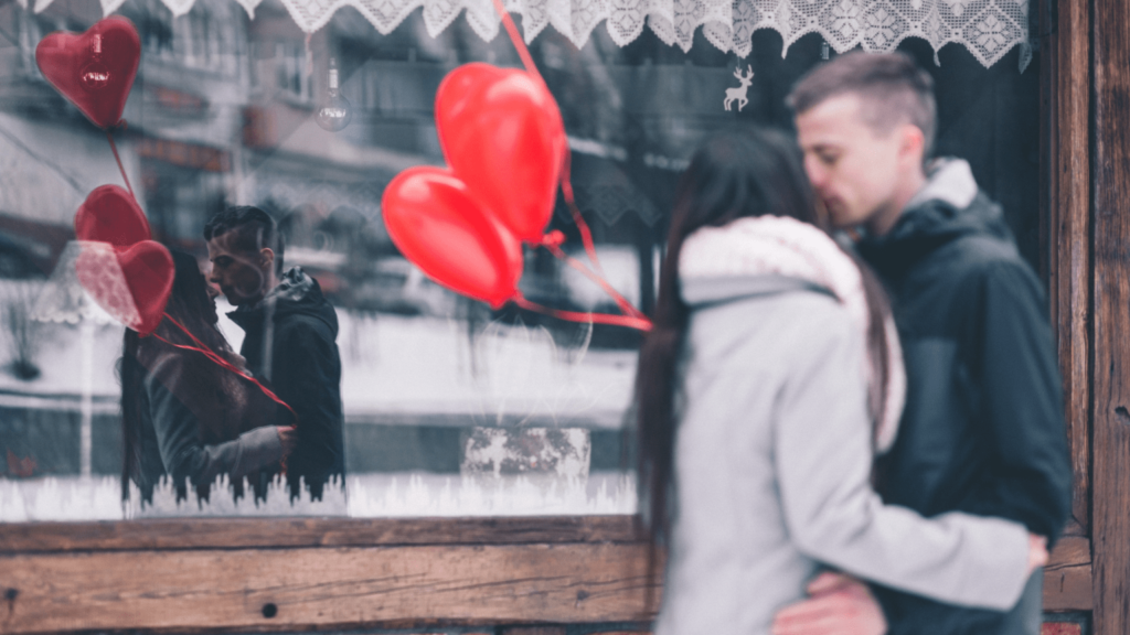 couple on a valentine's date